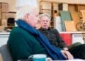 Oliver Ford Davies and Stephen Boxer in rehearsal for A Splinter of Ice credit James Findlay