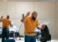 Arinze Kene as Bob Marley workshop for Get Up Stand Up The Bob Marley Musical photo by Craig Sugden