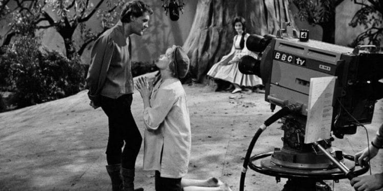 Filming of As You Like It credit BBC Photo Archive