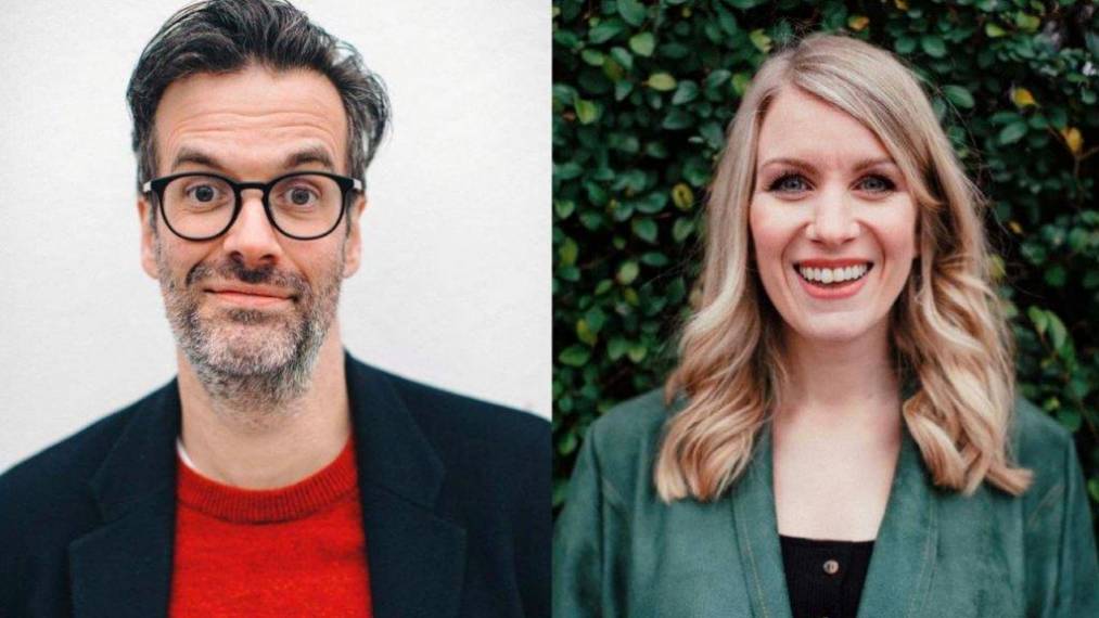 Marcus Brigstocke and Rachel Parris