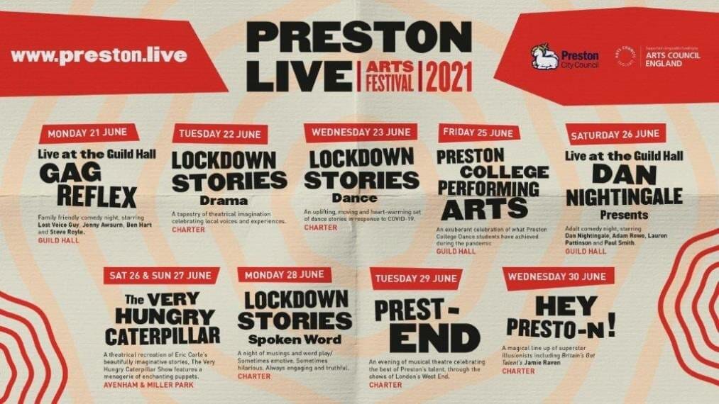 Preston Live Arts Festival Line Up