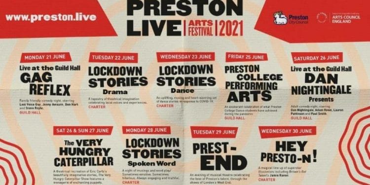 Preston Live Arts Festival Line Up