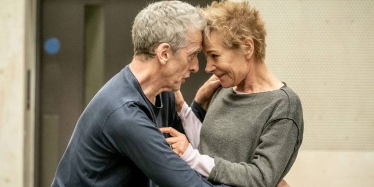 Peter Capaldi and Zoe Wanamaker in rehearsals for the Donmar Warehouse production of Constellations Photo by Marc Brenner