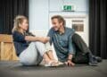 Anna Maxwell Martin and Chris ODowd in rehearsals for CONSTELLATIONS. Directed by Michael Longhurt.Photo by Marc Brenner