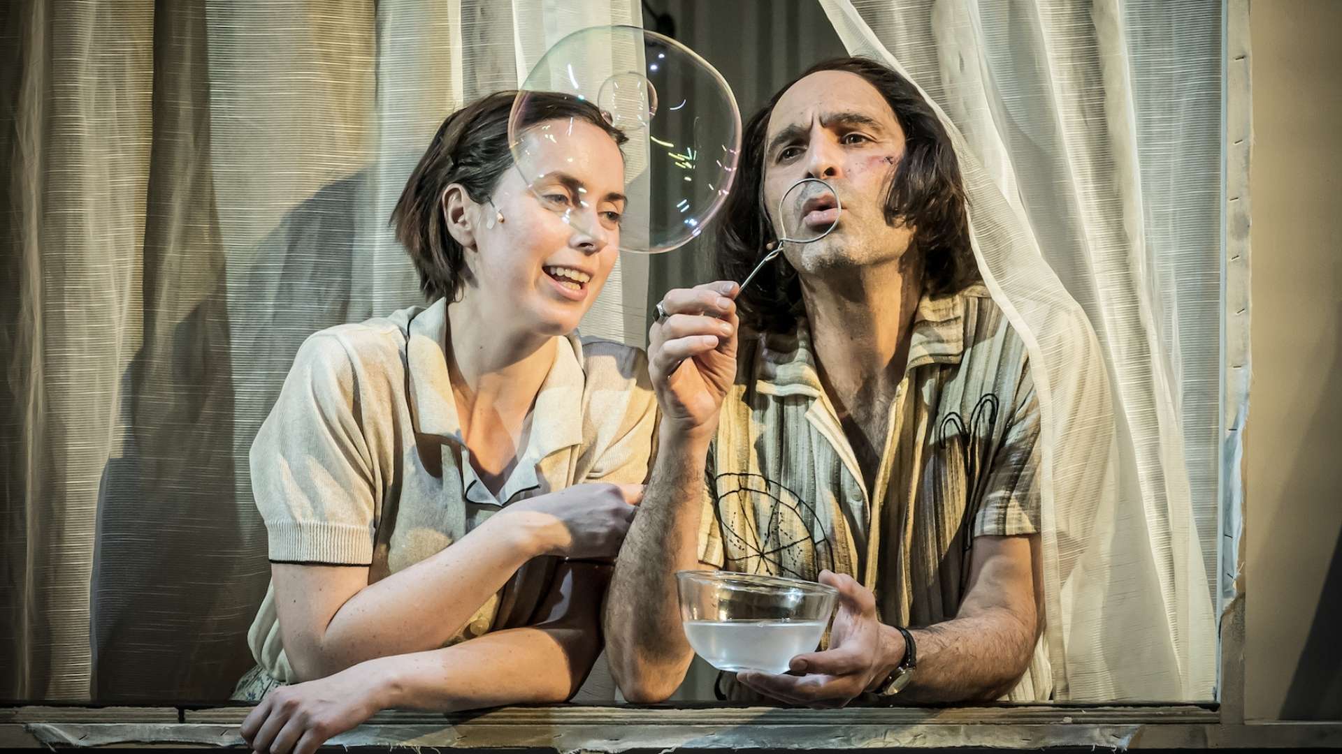 The Two Character Play Image L R Kate OFlynn Zubin Varla Photo © Marc Brenner