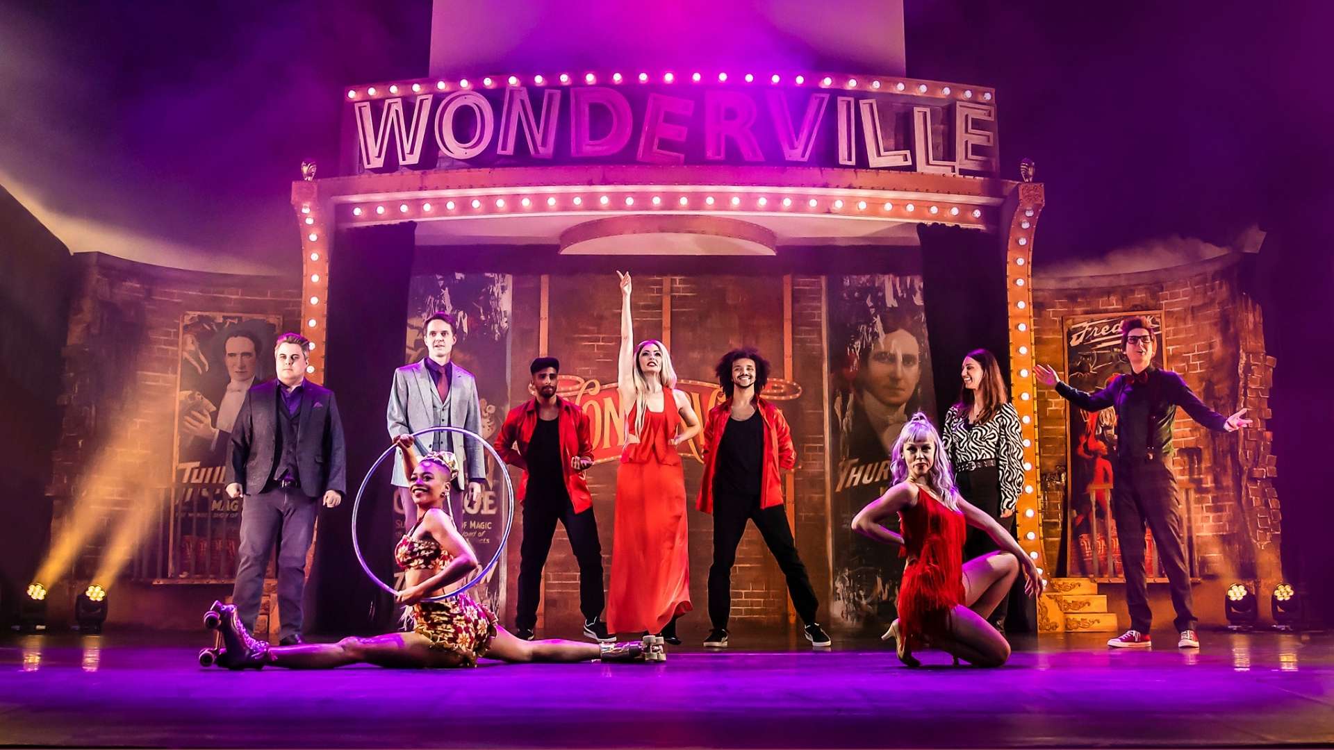 The cast of Wonderville Photo Pamela Raith