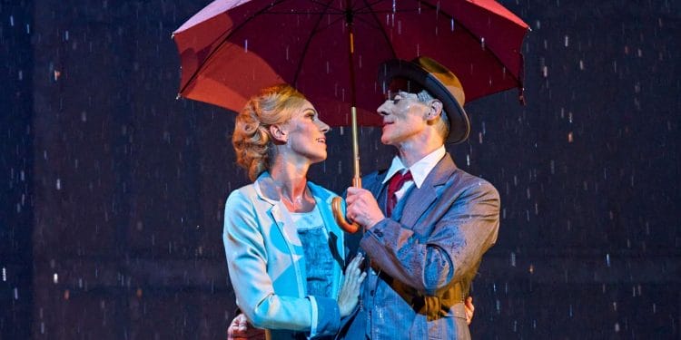Charlotte Gooch and Adam Cooper in Singin in the Rain credit Manuel Harlan