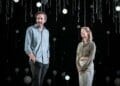 Chris ODowd and Anna Maxwell Martin in Constellations at the Vaudeville Theatre directed by Michael Longhurst. Photo Marc Brenner