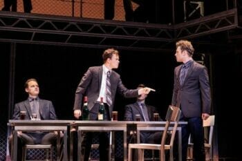 LtoR Karl James Wilson Ben Joyce Benjamin Yates in Jersey Boys credit Mark Senior LtoR Karl James Wilson Ben Joyce Benjamin Yates in Jersey Boys credit Mark Senior