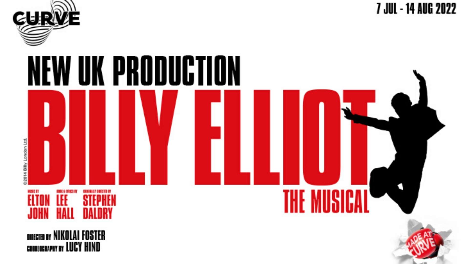 Billy Elliot The Musical Curve Theatre