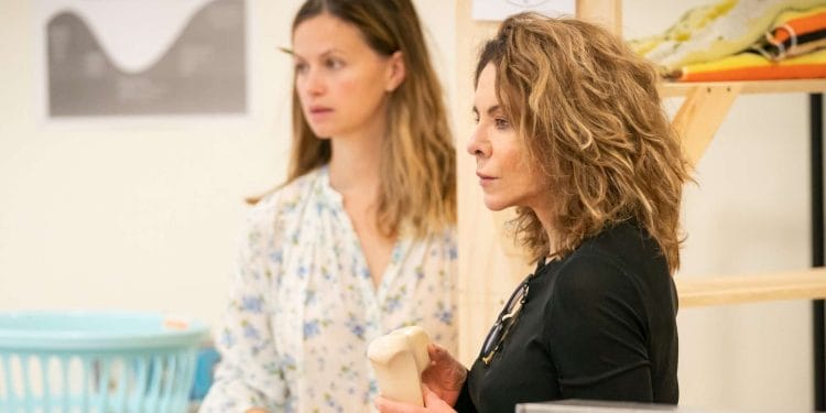night Mother Rehearsal Image Rebecca Night Stockard Channing Photo © Marc Brenner