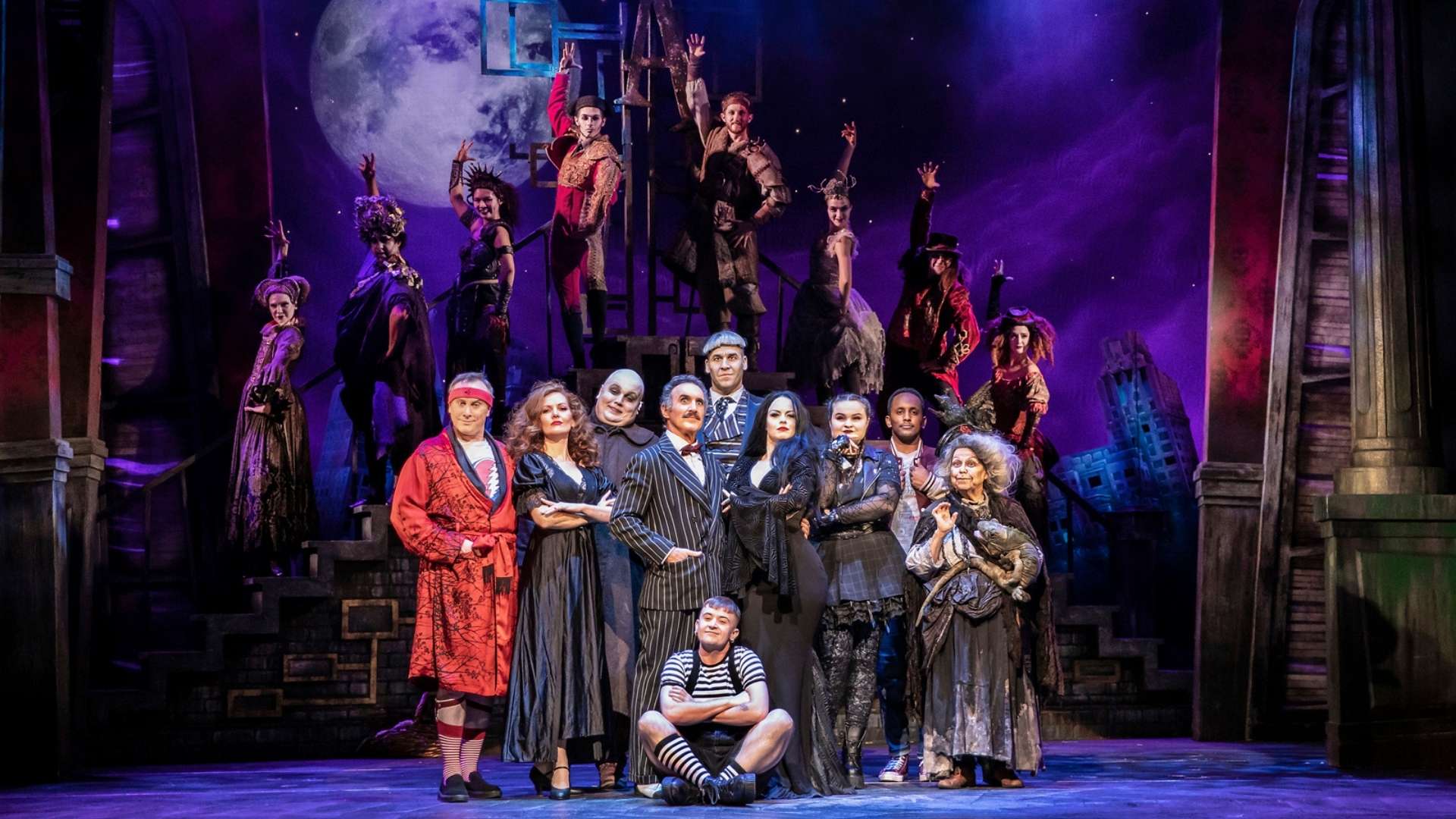 The cast of THE ADDAMS FAMILY. Credit Pamela Raith