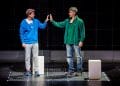 l r David Breeds Christopher and Tom Peters Ed in The Curious Incident of the Dog in the Night Time Photo credit Brinkhoff Moegenburg
