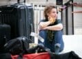Lyndsey Marshal in rehearsals for Force Majeure at the Donmar Warehouse. Directed by Michael Longhurst. Photo Marc Brenner