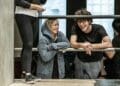 Claire Louise Cordwell and Adam Maxey in rehearsals for Henry V at the Donmar Warehouse. Director Max Webster. Photo by Marc Brenner