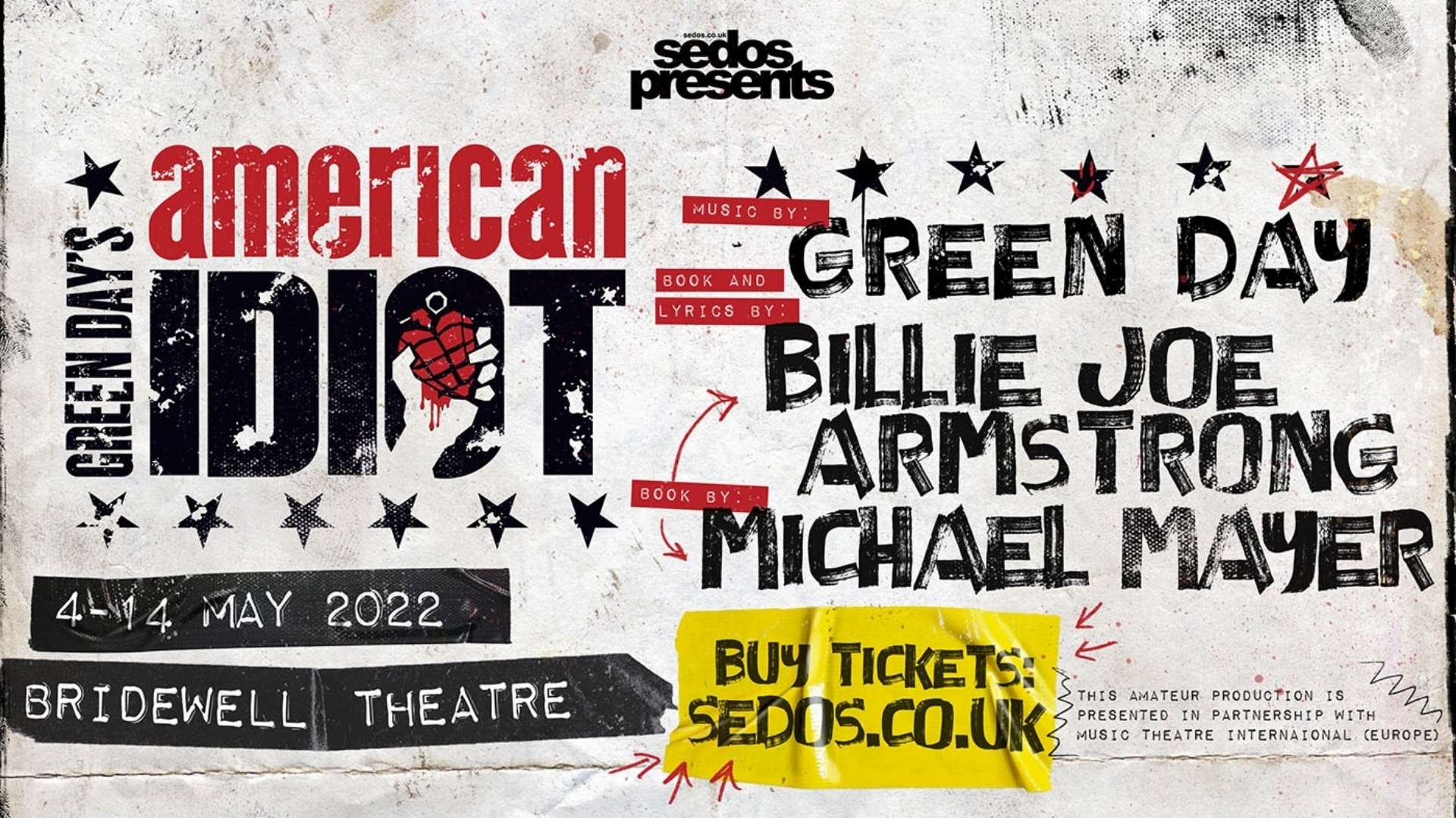 Sedos to Present Green Day's American Idiot at Bridewell Theatre - Theatre  Weekly