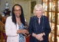 Gloria Louis with HRH the Duchess of Cornwall at Clarence House c Ian Jones