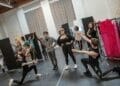 Jake Mitchell Danielle Steers centre in rehearsals for THE CHER SHOW credit Danny Kaan