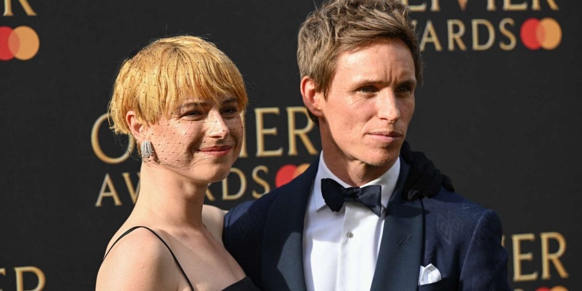 Olivier Award Winners 2022 Jessie Buckley and Eddie Redmayne on the Green Carpet at the Olivier Awards with Mastercard c Getty