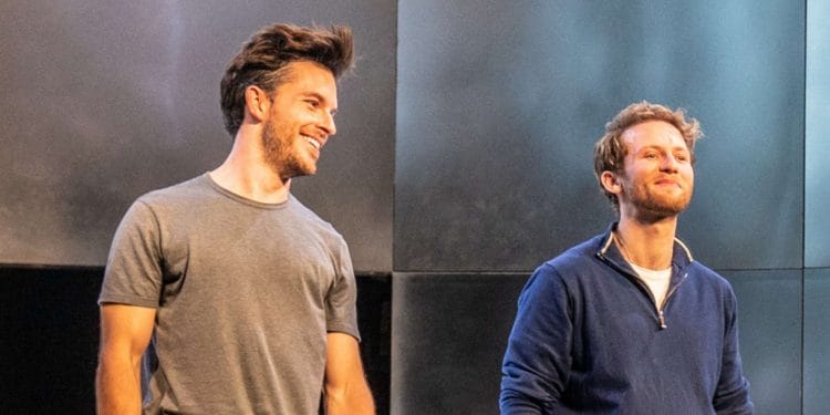 Jonathan Bailey and Joel Harper-Jackson at Curtain Call for Cock by Craig Sugden