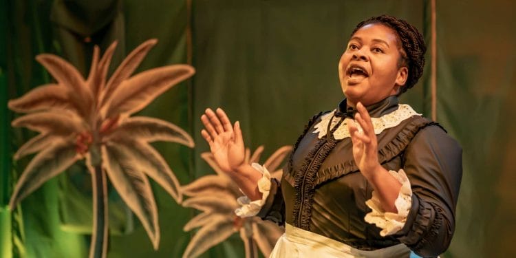 Kayla Meikle in MARYS SEACOLE. Directed by Nadia Latif. Photo Marc Brenner