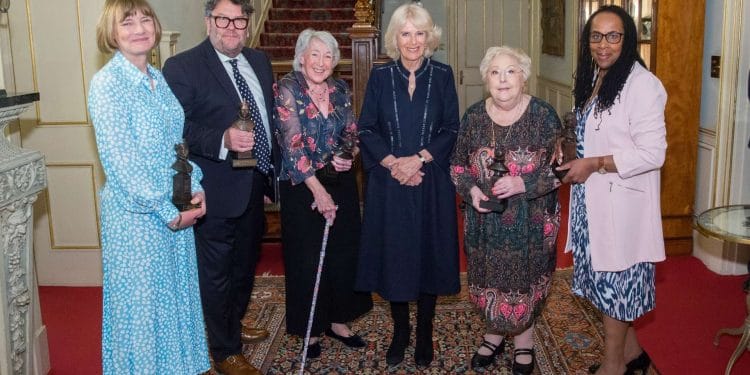 Special Recognition Olivier Award winners with HRH the Duchess of Cornwall at Clarence House c Ian Jones