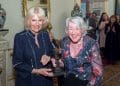 Susie Sainsbury with HRH the Duchess of Cornwall at Clarence House c Ian Jones