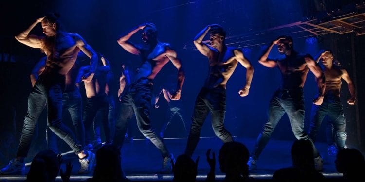 The London cast of MAGIC MIKE LIVE credit Trevor Leighton