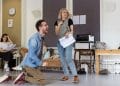Silas Wyatt Barke and Lizzy Watts in rehearsals for The False Servant photo by The Other Richard