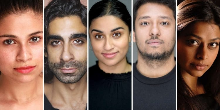 Cast of Chasing Hares Young Vic