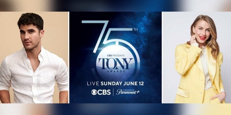 Darren Criss Julianne Hough to Host The Tony Awards Act One