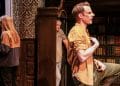 Rob Falconer Trevor and Dave Hearn Max in rehearsals for The Play That Goes Wrong. Credit Danny Kaan