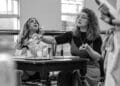 LtoR Natasha J Barnes Carrie Hope Fletcher in rehearsals for The Witches of Eastwick credit Danny Kaan