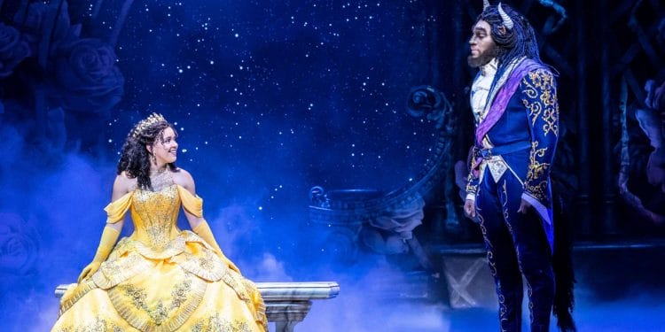 Shaq Taylor as Beast and Courtney Stapleton as Belle in Disneys Beauty and the Beast Photo Johan Persson ©Disney
