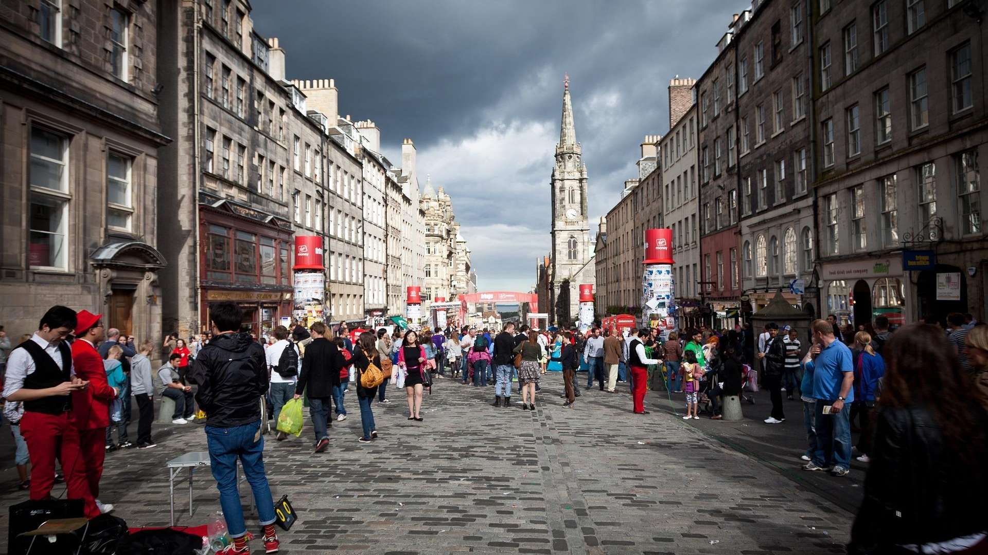 The Royal Mile during Edinburgh Fringe