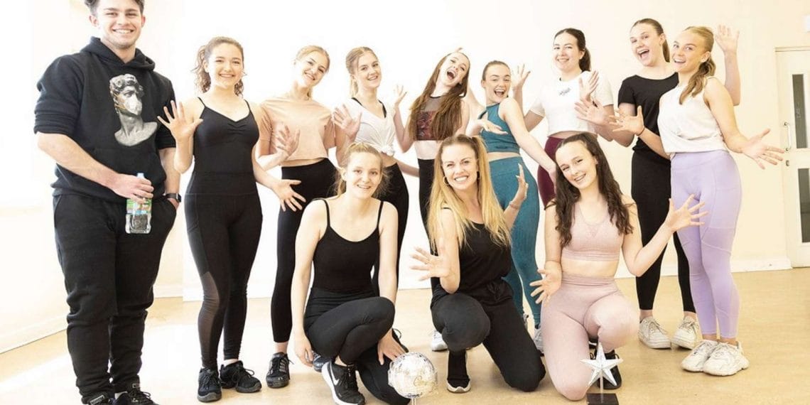 the JGH Cohort with academy Patron Joanne Clifton. Photo Credit Kevin Ralph