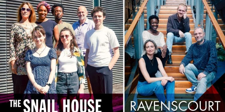 Casts of The Snail House and Ravenscourt Courtesy Hampstead Theatre