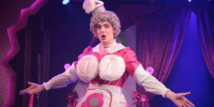Matthew Baldwin in Mother Goose Cracks One Out at Above The Stag Theatre photo by PicsByGaz.com
