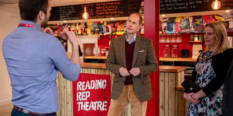 Prince Edward Earl of Wessex at Reading rep credit Harry Elletson
