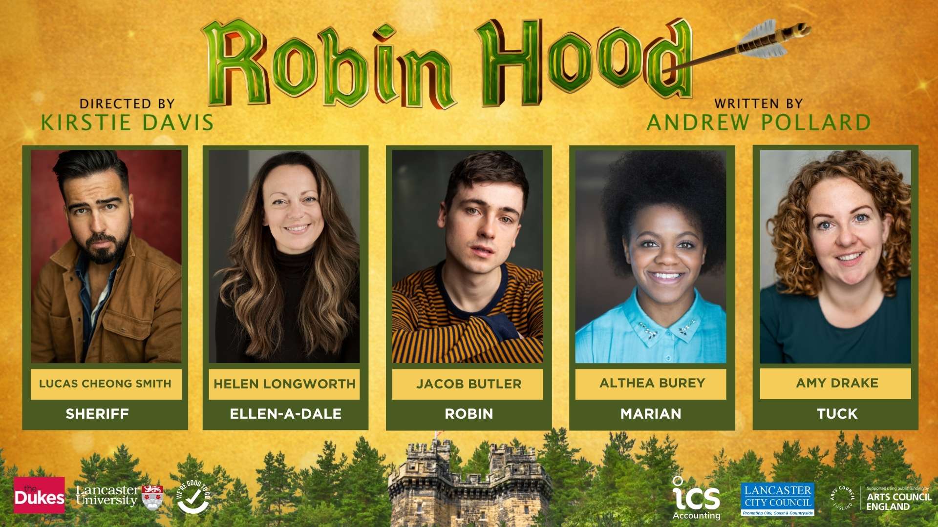 The Dukes in Lancaster Announces Cast and Creative Team for Robin Hood