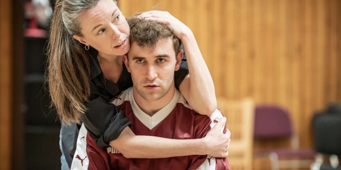 Callum Scott Howells Romeo and Catrin Aaron Barb in Romeo and Julie at the National Theatre c Marc Brenner
