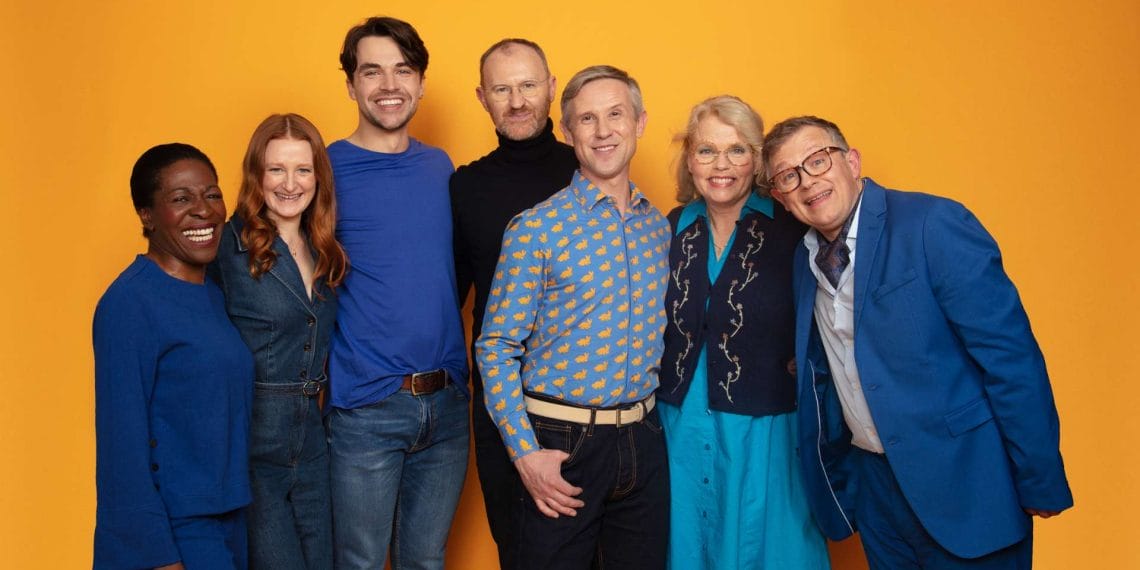Mark Gatiss with cast of The Way Old Friends Do credit Darren Bell