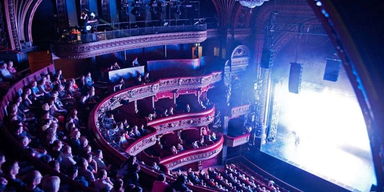 Leeds Grand Theatre audience view from Upper Circle