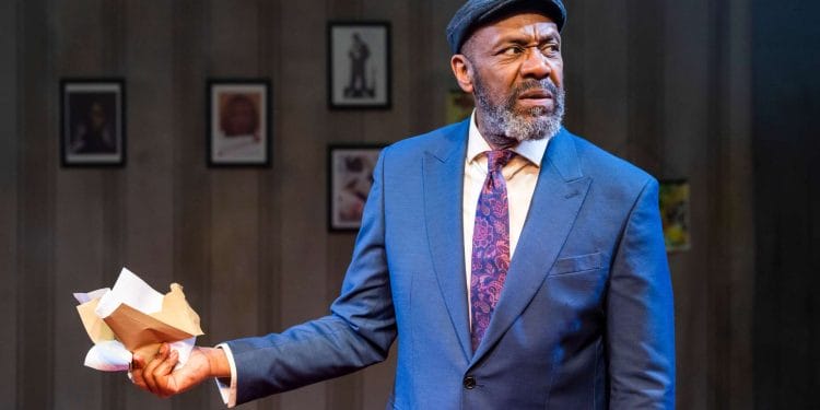 Lenny Henry in 'August in England' at Bush Theatre. Photo credit Tristram Kenton