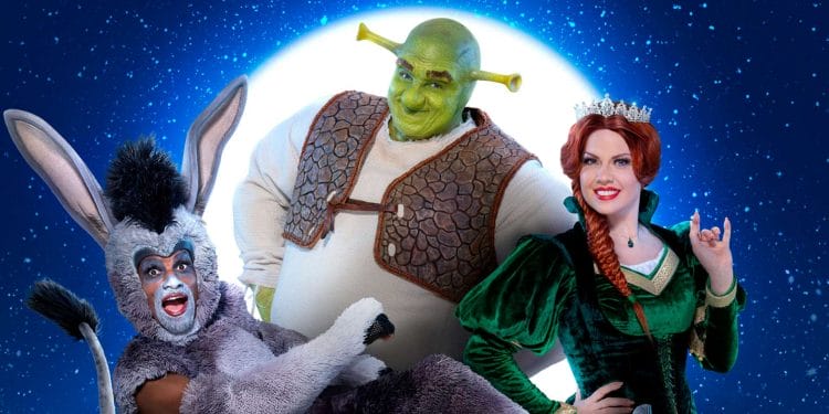 The cast of Shrek the Musical UK and Ireland Tour Photography by Hugo Glenndinning