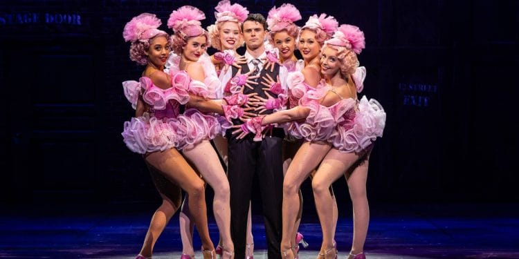 Crazy For You at the Gillian Lynne Theatre. Charlie Stemp and cast. Photo credit Johan Persson