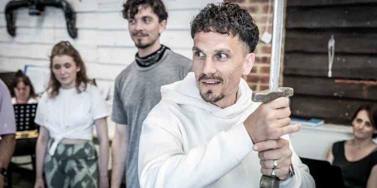 Aaron Sidwell in Rehearsal for The Lord of the Rings