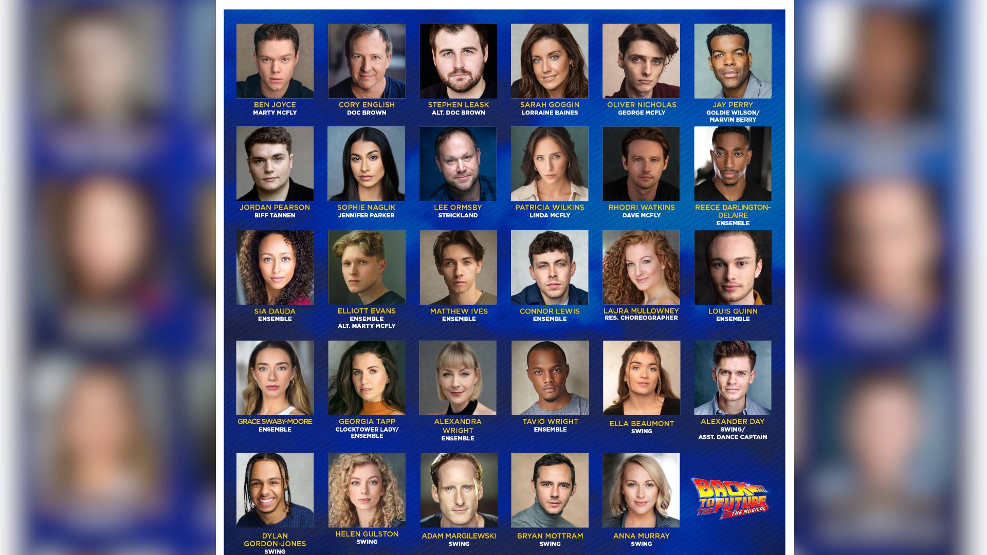 Back to The Future New Cast