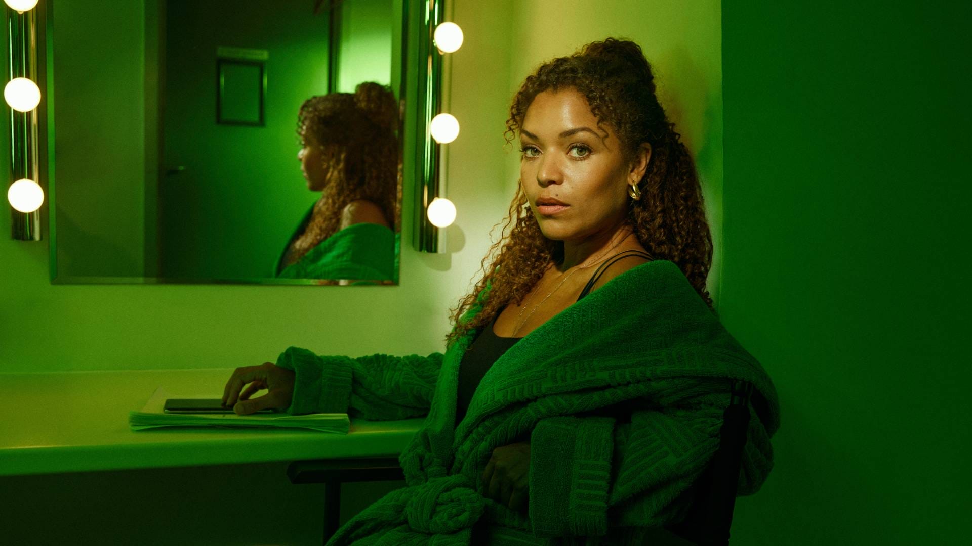 First Look Image and Trailer of Antonia Thomas in Shooting Hedda