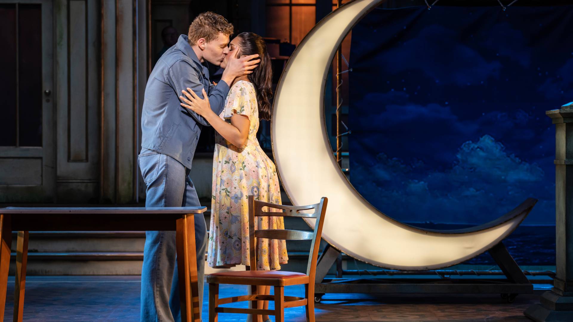 Ben Culleton (Jean Michel) and Sophie Pourret (Anne Dindon) in La Cage aux Folles. Photo Johan Persson